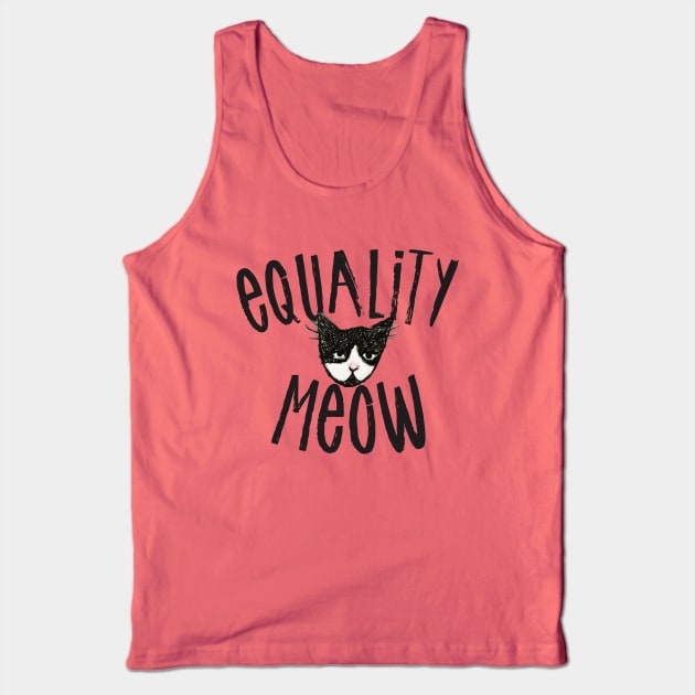 Equality Meow Tank Top by bubbsnugg